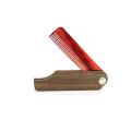 en gros en stock manche en bois personnel pliable peigne courbe en plastique de cheveux